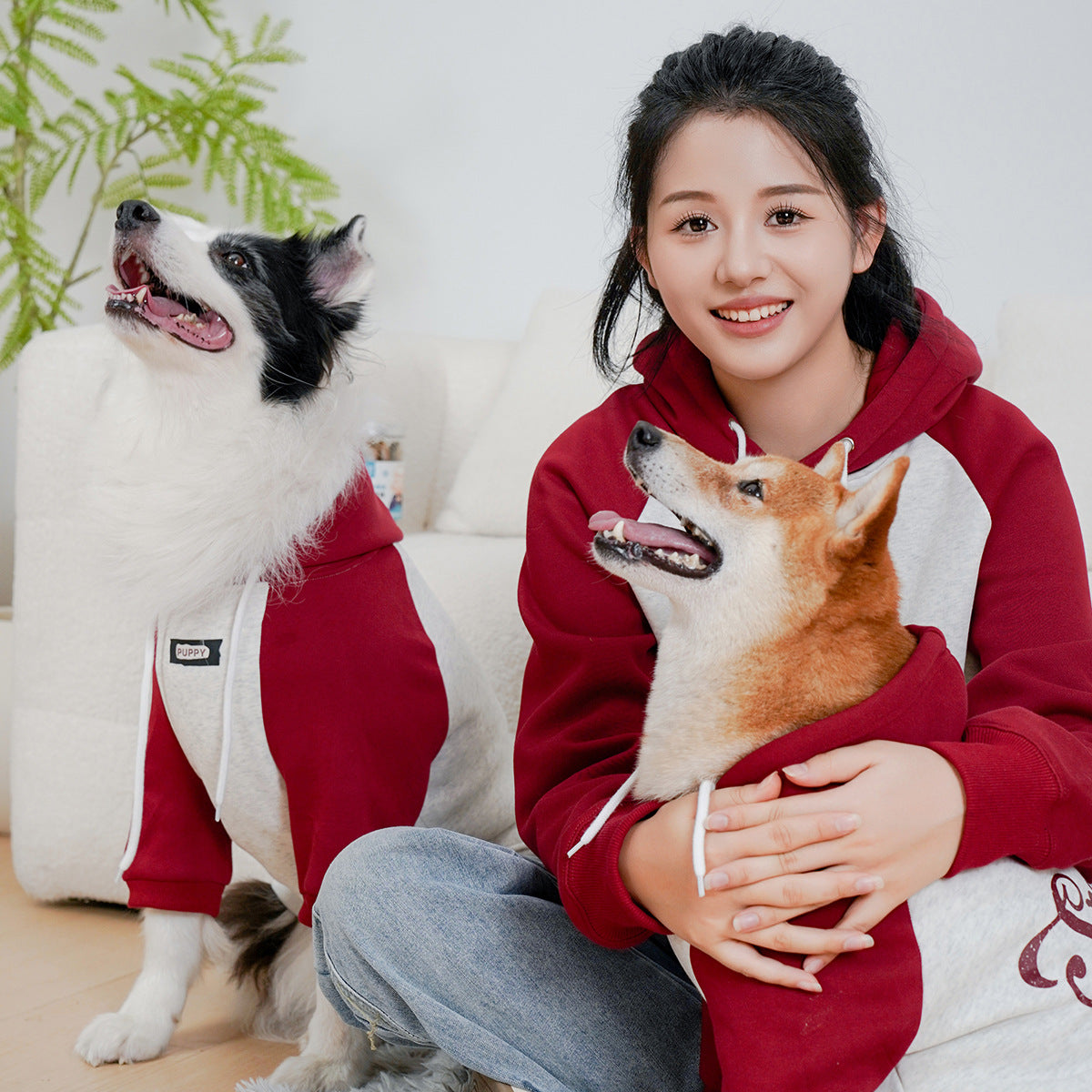 Pet Sweatshirt With Parent-Child